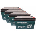 Set di 4 batterie ZTECH da 12V 12Ah