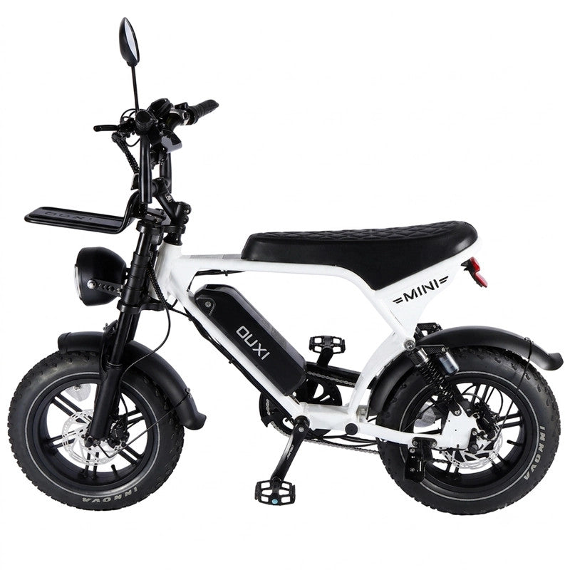 E-bike Ouxi V8 Ultra Mini Fat 250W 48V a doppia sospensione